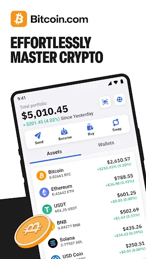Bitcoin.com Wallet: Buy, Sell Android app screenshot 1