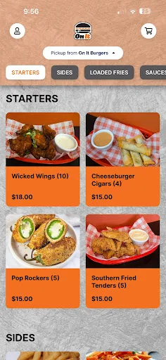 On It Burgers Android app screenshot 1