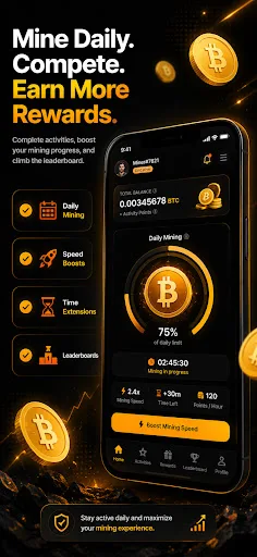 BitForge - Bitcoin Cloud Miner Android app screenshot 1