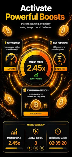 BitForge - Bitcoin Cloud Miner Android app screenshot 2