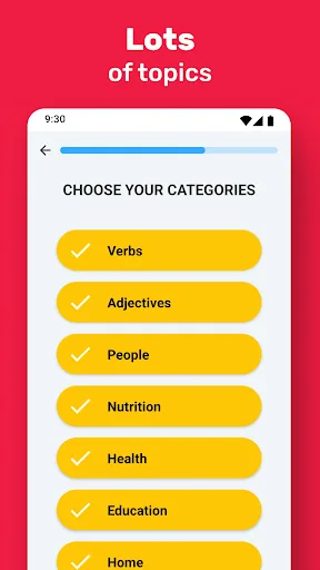 Learn English Vocabulary Android app screenshot 5