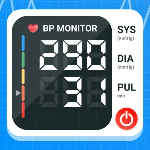 Blood Sugar & Pressure Monitor Android app icon