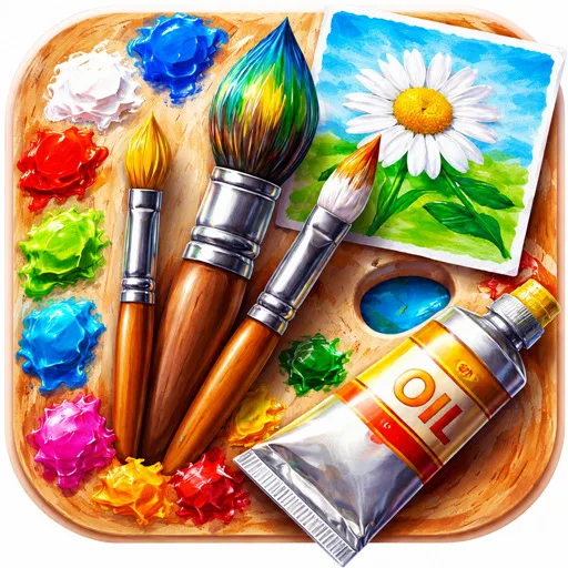 Oleosa - Oil Paint Canvas Art Android app icon
