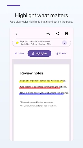 PDF Highlighter & Markup Android app screenshot 2