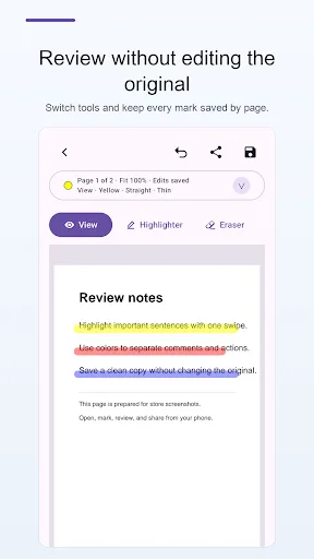 PDF Highlighter & Markup Android app screenshot 3