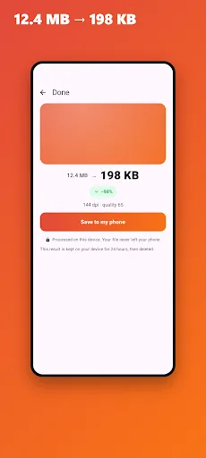 Compress PDF to 100KB 200KB Android app screenshot 1