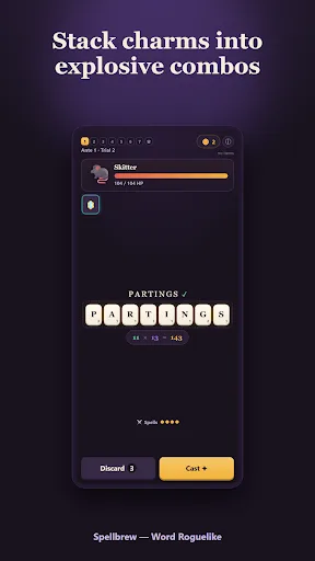 Spellbrew: Word Roguelike Android app screenshot 2