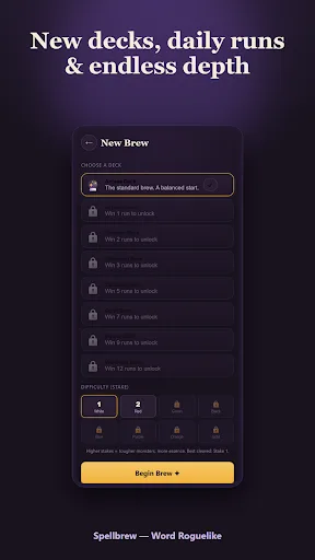 Spellbrew: Word Roguelike Android app screenshot 5