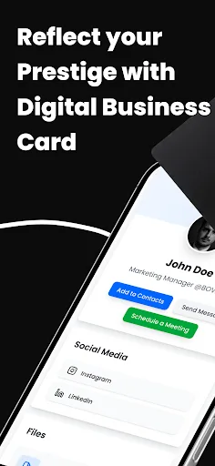 BOVAcard Digital Business Card Android app screenshot 1