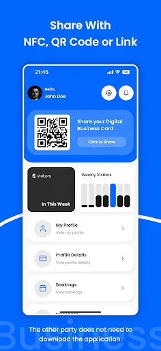 BOVAcard Digital Business Card Android app screenshot 3