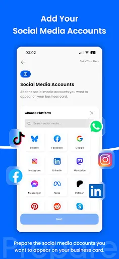 BOVAcard Digital Business Card Android app screenshot 5