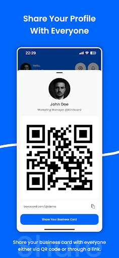 BOVAcard Digital Business Card Android app screenshot 6