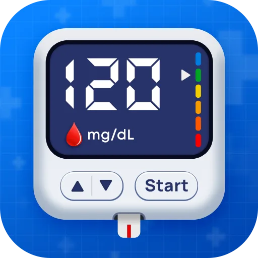 Blood Sugar & Pressure Tracker Android app icon
