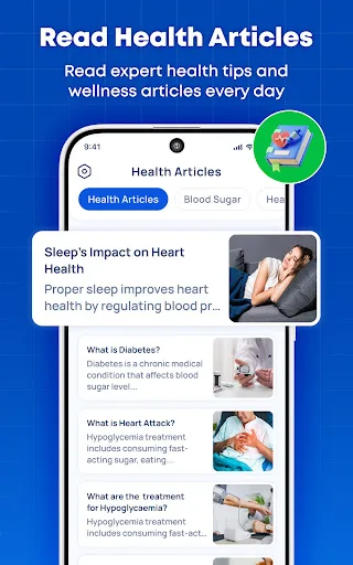 Blood Sugar & Pressure Tracker Android app screenshot 6