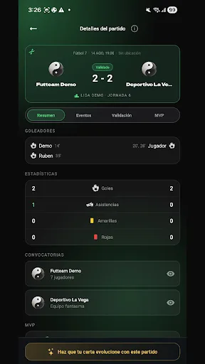 FUTTEAM – Fútbol amateur Android app screenshot 4