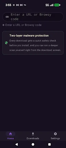 Browsy Android app screenshot 2