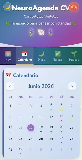 NeuroAgendaCV Android app screenshot 2