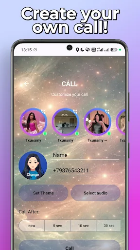 Txunamy Fake Call & Chat Android app screenshot 4