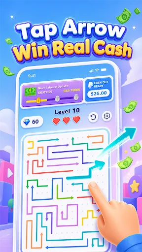 Arrow Cash Puzzle: Earn Money Android app screenshot 2