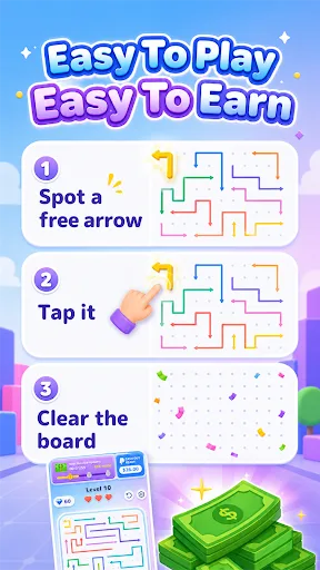 Arrow Cash Puzzle: Earn Money Android app screenshot 4