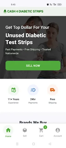 Cash 4 Diabetic Strips Android app screenshot 1