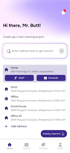 KLEENUP Android app screenshot 2