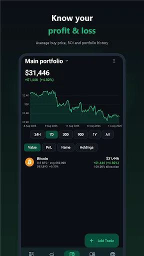 Crypto Journal & Tracker Android app screenshot 2