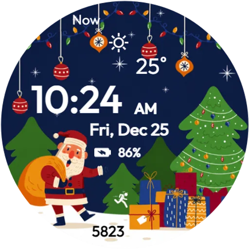Christmas Watch Face Santa Android app icon