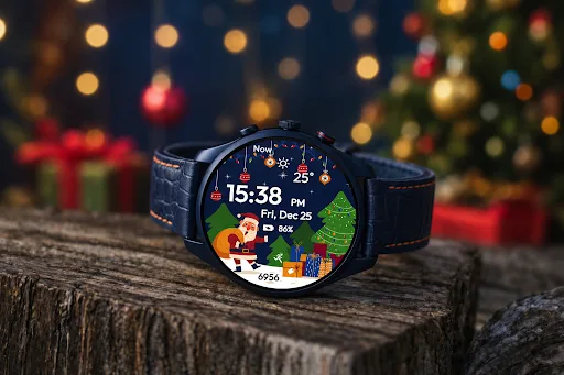 Christmas Watch Face Santa Android app screenshot 5