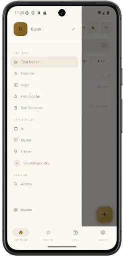 ChronoNote: Akıllı Notlar Android app screenshot 1