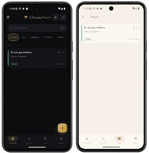 ChronoNote: Akıllı Notlar Android app screenshot 5
