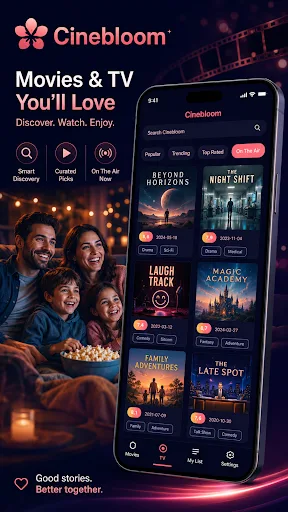 Cinebloom: TV Shows & Movies Android app screenshot 2
