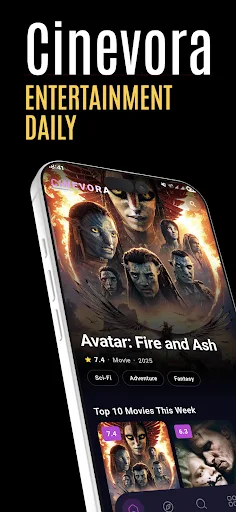 Cinevora Android app screenshot 1