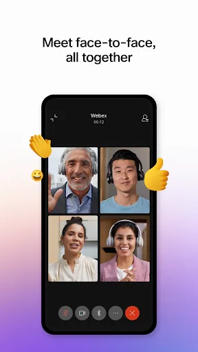 Webex Android app screenshot 2