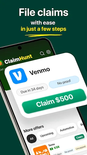ClaimHunt: Class Action Claims Android app screenshot 2
