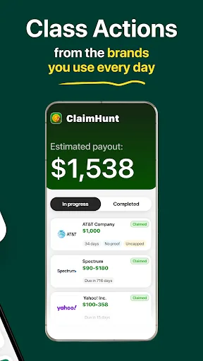 ClaimHunt: Class Action Claims Android app screenshot 3