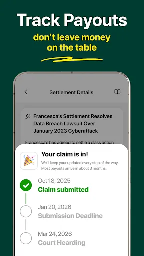 ClaimHunt: Class Action Claims Android app screenshot 4