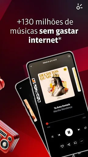 Claro música: músicas e rádios Android app screenshot 2