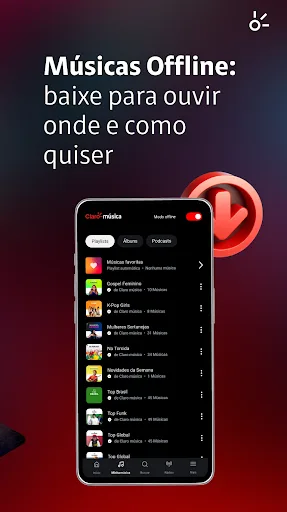 Claro música: músicas e rádios Android app screenshot 5