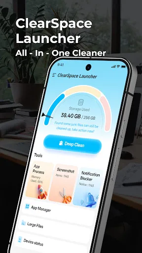 ClearSpace Launcher Android app screenshot 1