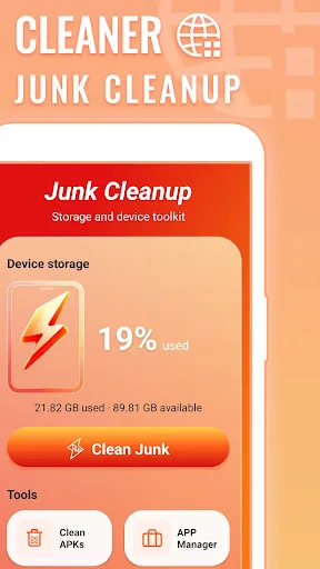 Cleaner: Junk Cleanup Android app screenshot 1