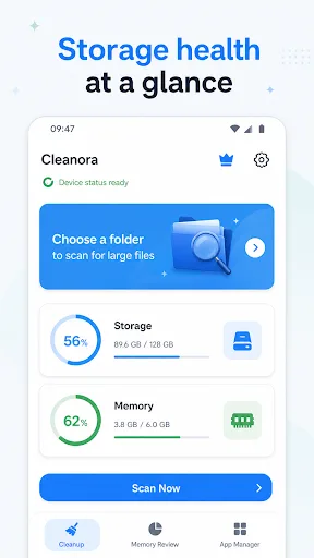 Cleanora Android app screenshot 1