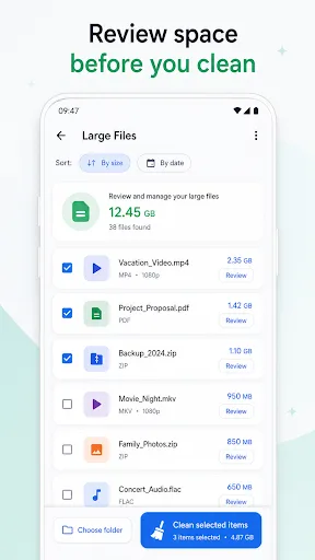 Cleanora Android app screenshot 3