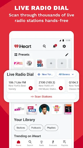 iHeart: Music, Radio, Podcasts Android app screenshot 4