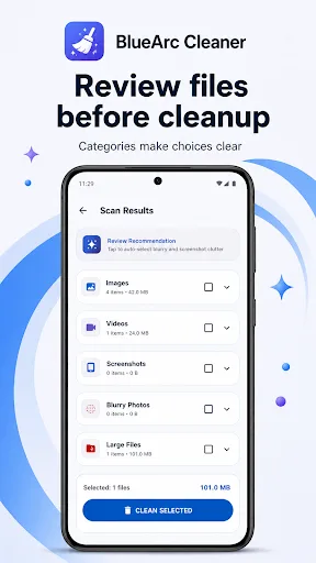 BlueArc Cleaner Android app screenshot 2