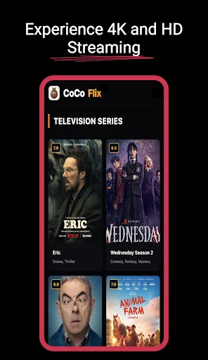 CocoFlix : Movies & TV Shows Android app screenshot 2
