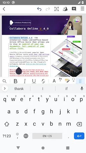 Collabora Office Android app screenshot 4