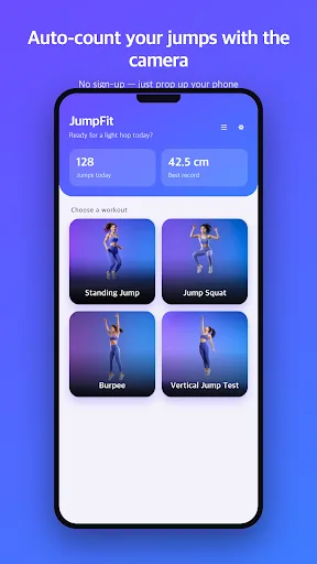 JumpFit: Home Jump Counter Android app screenshot 2