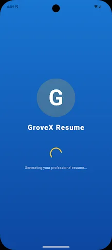 GroveX Resume Android app screenshot 1