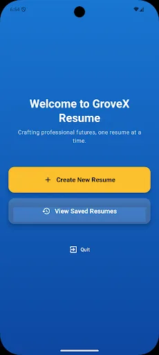 GroveX Resume Android app screenshot 2